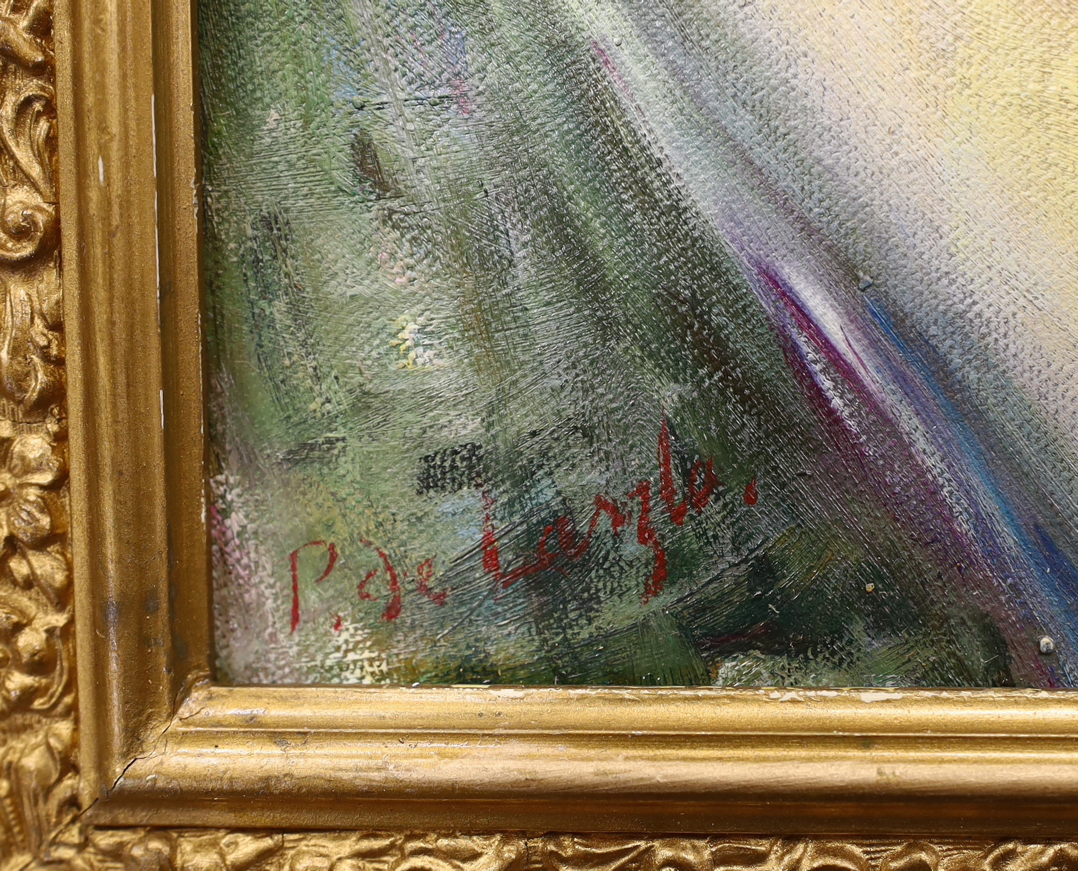 Impressionist oil on board, Study of a nude lady, 29 x 24cm